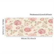 Tấm lót chuột họa tiết hoa hồng, thiết kế retro, tấm lót chuột cỡ lớn dành cho game thủ, chống trượt, làm bằng cao su tự nhiên, viền khâu chắc chắn, kích thước 35.4x15.7 inch. Món quà hoàn hảo cho bạn bè. Phụ kiện bàn làm việc, đồ dùng văn phòng, phụ kiện bàn làm việc văn phòng, tấm lót chuột, tấm lót chuột cho bàn làm việc. - Nhiều màu - Xem 9