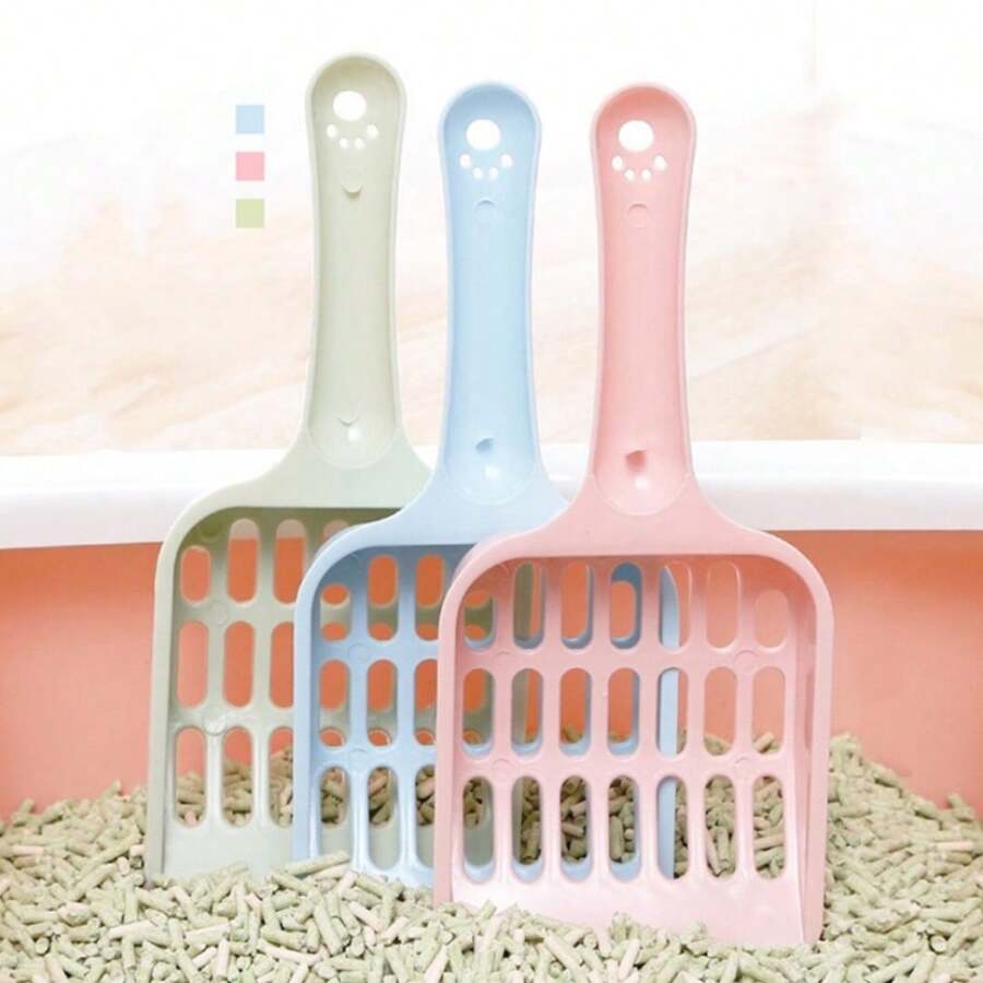 Hygienic Shovel For Cat Litter Box Pet Poop Scoop LR-0066 - Green - View 1