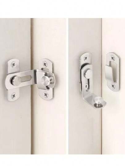 Trava Tranca Angular 90º Graus Canto Janela Fechadura Porta