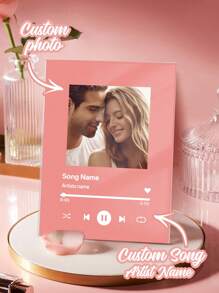 1 件定制音乐牌匾、定制专辑封面、个性化亚克力牌匾、定制情侣歌曲礼物、个性化相框、定制歌曲海报、定制牌匾照片、个性化音乐海报、音乐牌匾印刷、音乐海报印刷、婚礼礼物、周年纪念礼物、乔迁礼物、送给他/男朋友/丈夫的礼物、送给她/女朋友/妻子的礼物、情人节、情人节装饰生日毕业、多功能、可调节、防霉、装饰性、可重复使用、精致、可爱、高品质、现代、多彩、可爱、舒适、时尚、定制、个性化、独特、送给他的理想礼物、送给她的理想礼物、男朋友、女朋友、爸爸、妈妈、家人、朋友、儿子、女儿、学校学生、办公室、茶室、学校、家庭、家庭清新