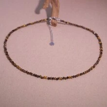 1 قطعة قلادة من حجر شبه كريم طبيعي مرصع بالراينستون ديزاين أصلي بسيط نقي أنيقة للمرأة للحفلات والمناسبات