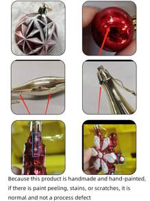 40pcs/Set Assorted Christmas Ball Ornaments, Colorful Christmas Balls For Store Display, Gift, Christmas Tree Decoration, Snowflake Decorations,Christmas - Multicolor - View 11