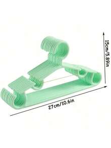 10 móc treo chống trượt cho tủ quần áo, quần áo, quần dài, áo khoác, v.v. của bé trai và bé gái - Nhiều màu - Xem 6