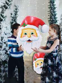 3/6 Stück Weihnachtsmann Luftballons, für drinnen oder Outdoor zu jedem besonderen Anlass, Weihnachtsparty, Fotobox, Weihnachtsparty Dekoration, Hintergrunddekor und andere Weihnachtsdekoration, Weihnachten