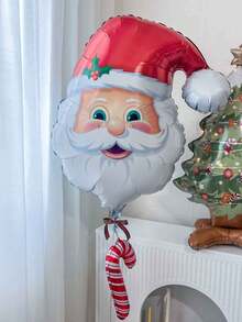 3/6 Stück Weihnachtsmann Luftballons, für drinnen oder Outdoor zu jedem besonderen Anlass, Weihnachtsparty, Fotobox, Weihnachtsparty Dekoration, Hintergrunddekor und andere Weihnachtsdekoration, Weihnachten