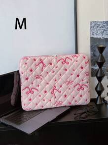 1 件可爱蝴蝶结/星星刺绣学生笔记本电脑包 11 英寸/13 英寸/15 英寸电脑包保护套文件袋笔记本电脑内胆包电脑手提包包 11 13 15 英寸便携式桌包适用于 Mac Book ASUS 适合女孩和青少年女孩和大学生适用于平板电脑手提包保护套 9-15 英寸兼容 Ipad Air 4 5 Pro 11 Mini 5 6 IPad 保护套适用于防震袋