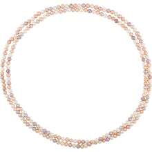 The Black Bow 8-9mm, Multi Colored FW Cultured Pearl Rope Strand Necklace, 72 Inch