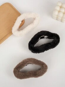 Bộ 3 kẹp tóc mây nhung, thời trang đa năng, phù hợp với trang phục thường ngày và hàng ngày, mùa thu/đông - Nhiều màu - Xem 5