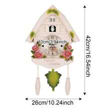 Đồng hồ treo tường Cuckoo phong cách cổ điển, báo thức treo, im lặng cho văn phòng, đồng hồ quả lắc treo tường, đồng hồ cúc cu treo tường phòng trẻ em, đồng hồ quả lắc hình chim, đồng hồ cúc cu chạy bằng pin, không tích tắc, đồ trang trí cho trẻ em, đồ trang trí nội thất, nhà bếp, đồng hồ trang trí 3D theo phong cách Bắc Âu, phòng ngủ, phòng tắm, số Ả Rập, văn phòng, trường học tại nhà, thạch anh - Nhiều màu - Xem 14
