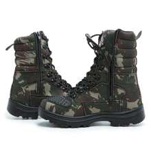 Unisex Camouflage Military Boot New Release - Army Green - View 1