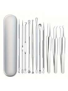 4/11pcs Needling Beauty Acne Needle Elbow Hook Acne Needle Blackhead Tool Set Y2k Skincare Goth Travel Essentials Pens Charms Sweats Hair Brush Strawberry Liquid Blush Bonnet Dresser Foundation,Blackhead Remover,Beauty,Skin Care Products,Spa,Self Care,Skin Care Tools,Face Care,Esthetician Supplies,Skin,Face Wash,Facial