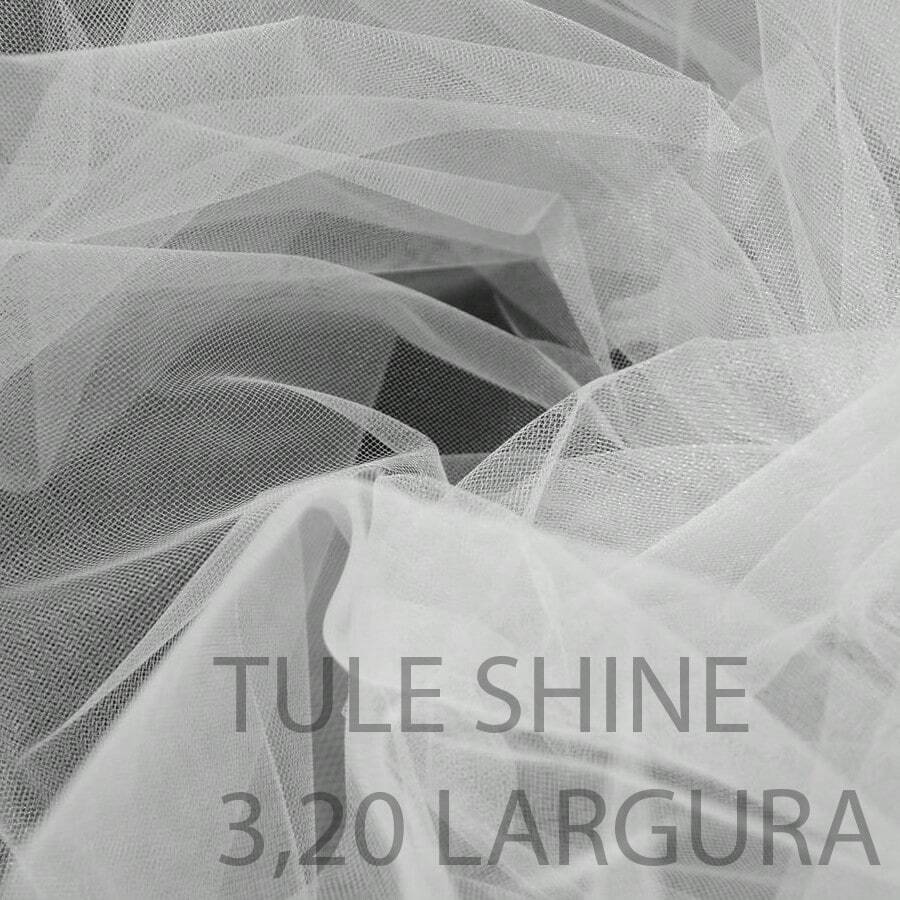 TULLE SHINE 3.20 WIDE WITH SHINE - METER - trắng - Xem 1