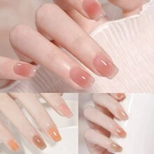 COLOURSMILE 6 PCS Gel Nail Polish Kit, Jelly Gel Polish Nude Pink Color Gel Neutral Nail Art Design Translucent Gel Nail Kits Soak Off Uv Nail Lamp Cured Nail Manicure DIY Home For Women - Multicolor - View 6