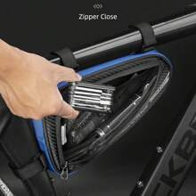 ROCKBROS Frame Bag Triangle Bag 1.2L Mountain Bike, Road Bike, Waterproof Tool Kit, Outdoor Cycling Equipment - Blue - View 4