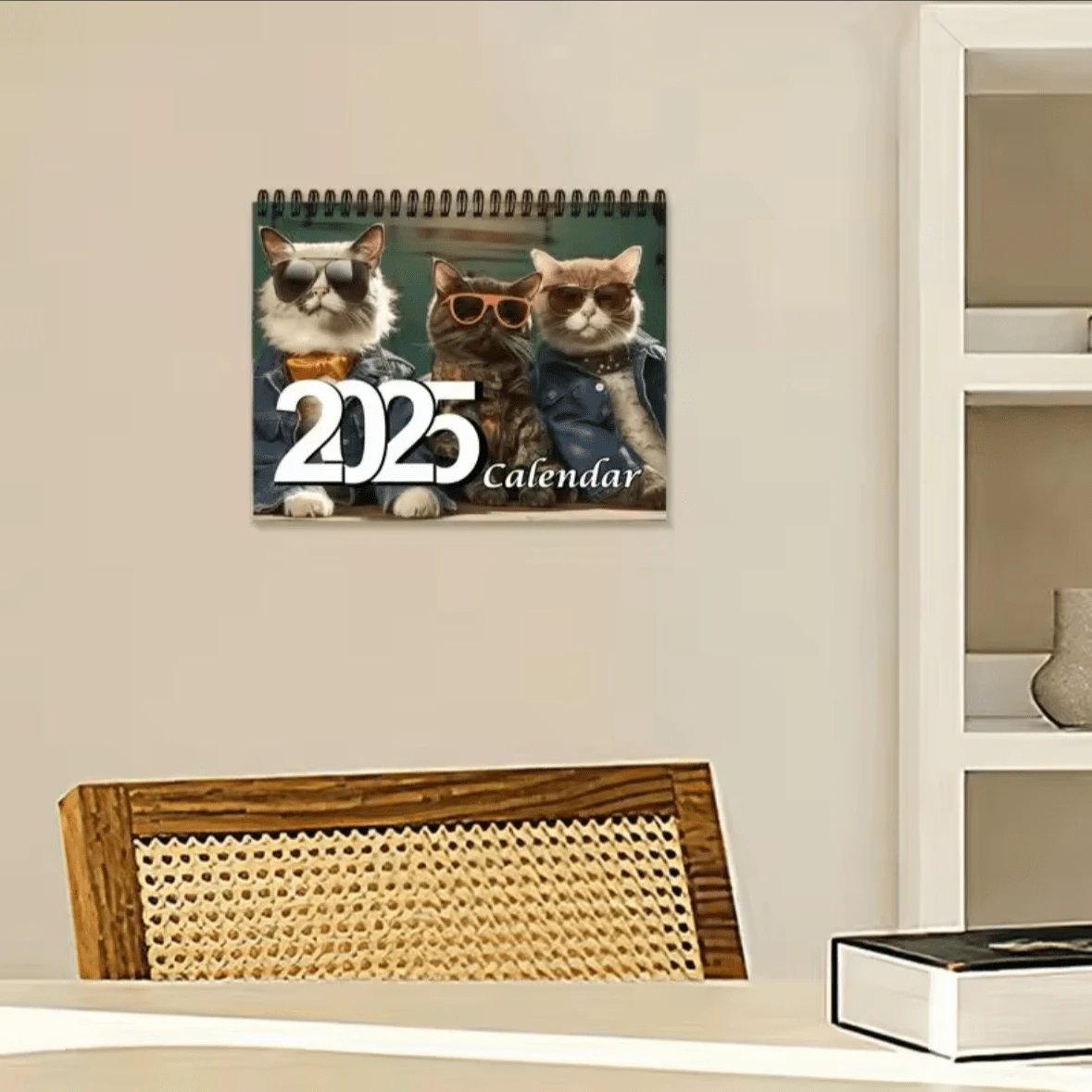 Grappige kalender voor mentale gezondheid 2025 Swear Inspirational Calendar 2025 Bloemenkalender