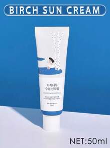 ROUND LAB Birch Juice Moisturizing Sunscreen (SPF50+ PA++++) | A Moisturizing Sunscreen, No White Cast, Strong UV Protection, Moist Essence Type, Ocean Friendly 50ml