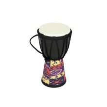 1 Stück Afrikanische Djembe Trommel Schlaginstrument, leicht für Anfänger, handgefertigt mit Ziegenhaut [Einige Teile zufällige Farbe, Farbabweichungen]