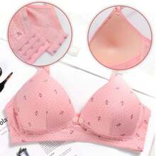 3pk Brasier De Lactancia Botón Abierto Ropa Maternidad - Rosa+Violeta+Beige - Ver 5