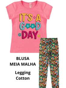 Conjunto Kids Juvenil Feminino Meia Estação  Premium