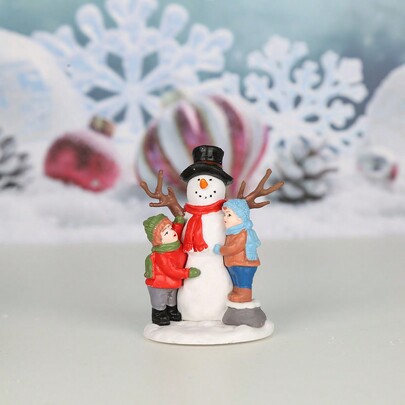 1 Peça Decoração de Vitrine de Natal Enfeite de Resina do Papai Noel, Natal