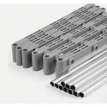 9 Cube Bookcase Shelf Display Furniture Storage Shelving Unit Living Room Office - Grey - View 4