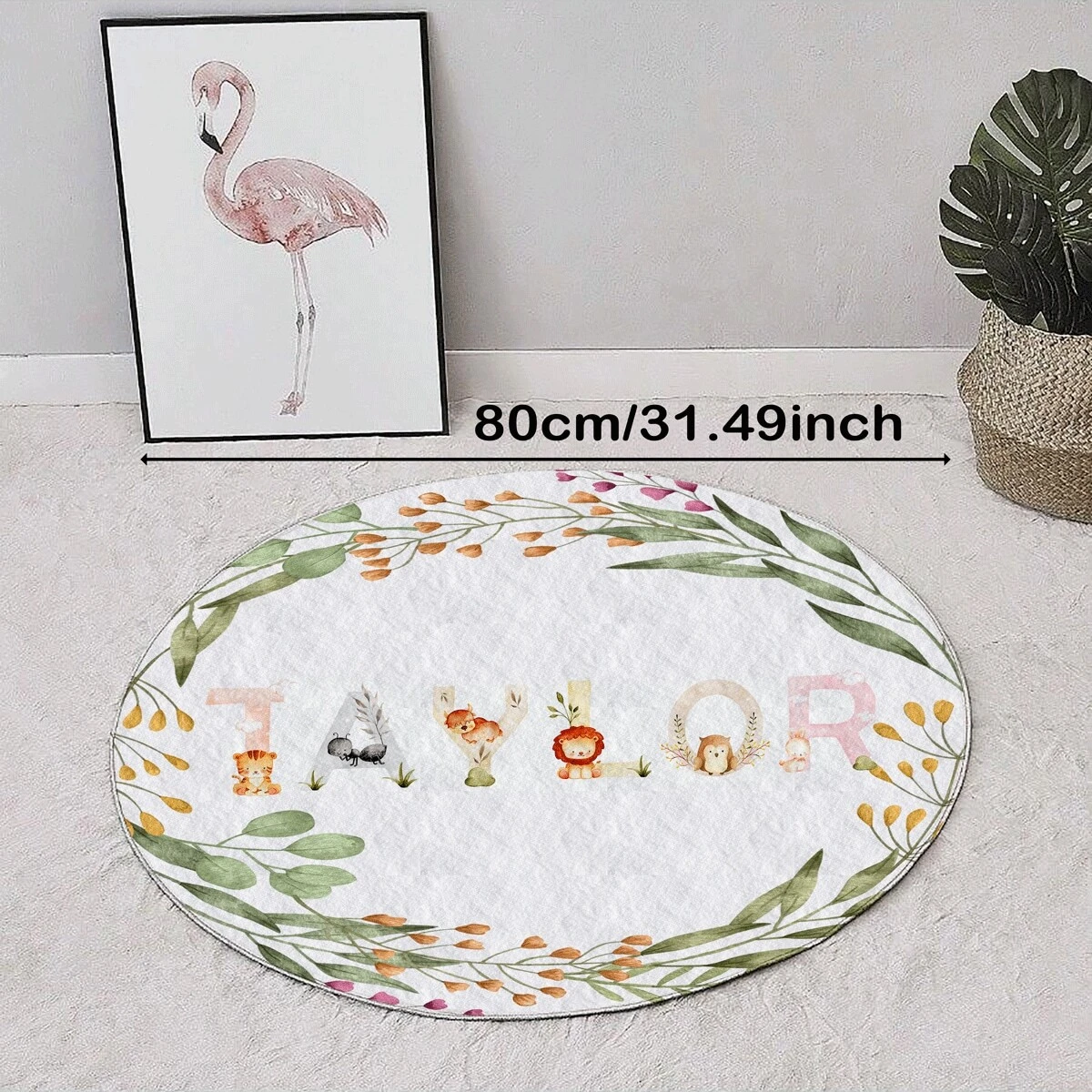 1pc CustomMade Children Round Rug/Mat Faux Fur Decor Carpets, 5 Sizes