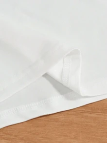 Tween Boys Casual Printed Vacation Short Sleeve T-Shirt Unisex Black Summer Top Street - White - View 5