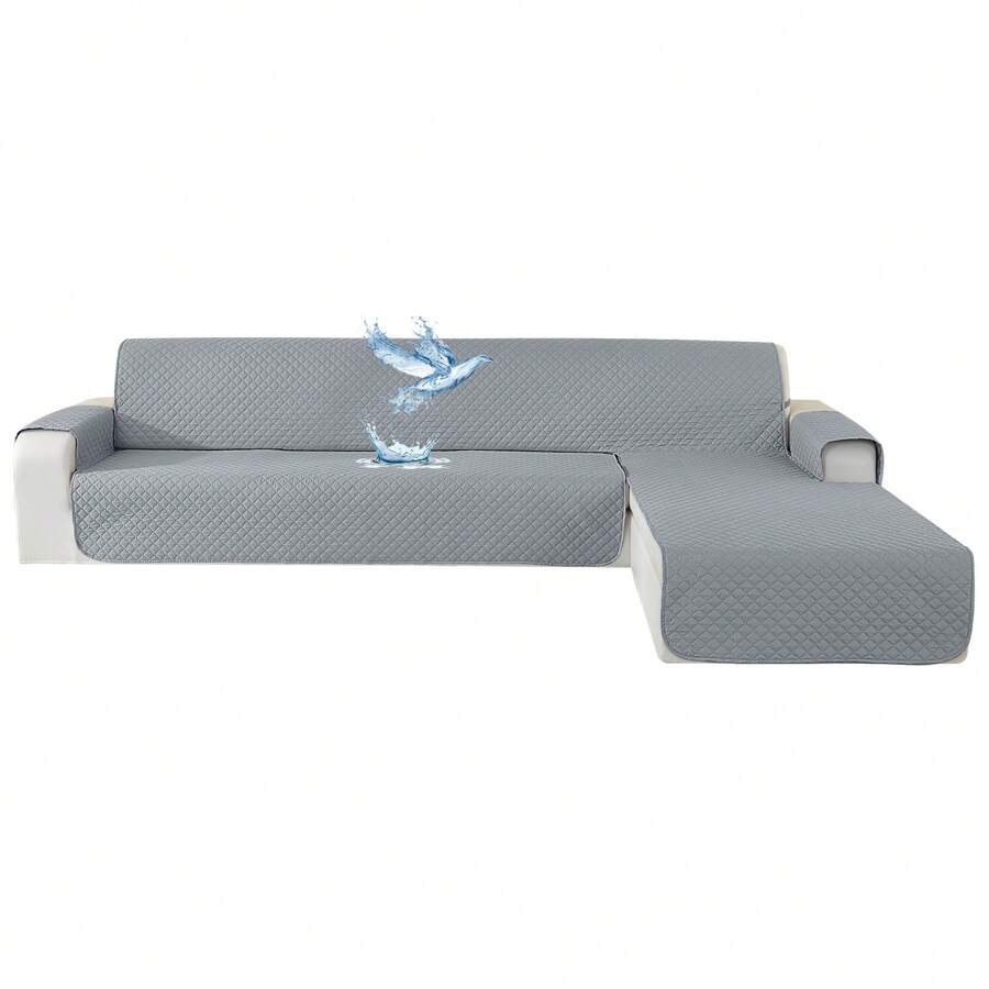 Ystyle Sofa Cover With Left Right Peninsula, Universal Corner Sofa Cover, Stretch Chaise Longue Sofa Cover, L-Shaped Sofa Cover