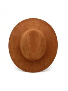 1pc zachte dameshoed, modieuze Britse stijl effen kleur platte pet, verschillende ketting- en riemdecoratiestijlen, geschikt voor bruiloft, vakantie, verjaardag, unisex, verstelbaar