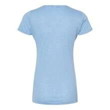 Women's Poly-Rich Slim Fit T-Shirt (Heather Athletic Blue) - Màu xanh lam - Xem 2