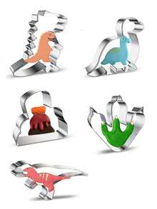 1 khuôn cắt bánh quy hình khủng long hoạt hình Tyrannosaurus Rex Pterosaur bằng thép không gỉ cho bánh DIY, 1 cái - cắt cookie - Xem 8