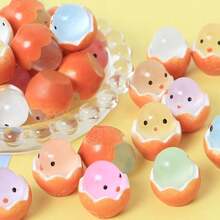50 chiếc nhựa ABS phát sáng trong bóng tối hoạt hình dễ thương gà con nở ra phụ kiện trang trí DIY, vỏ trứng đáng yêu phát sáng các bộ phận nhựa gà con nhỏ cho ốp điện thoại dạng gel kem DIY, phụ kiện tóc, đèn chiếu sáng, mặt dây chuyền móc khóa, bộ phận trang trí đèn phát sáng thủ công, quà tặng nhỏ cho tiệc, giải thưởng trường học, đồ chơi gà con, điện thoại đồ chơi, đồ thủ công của tôi - Nhiều màu - Xem 5