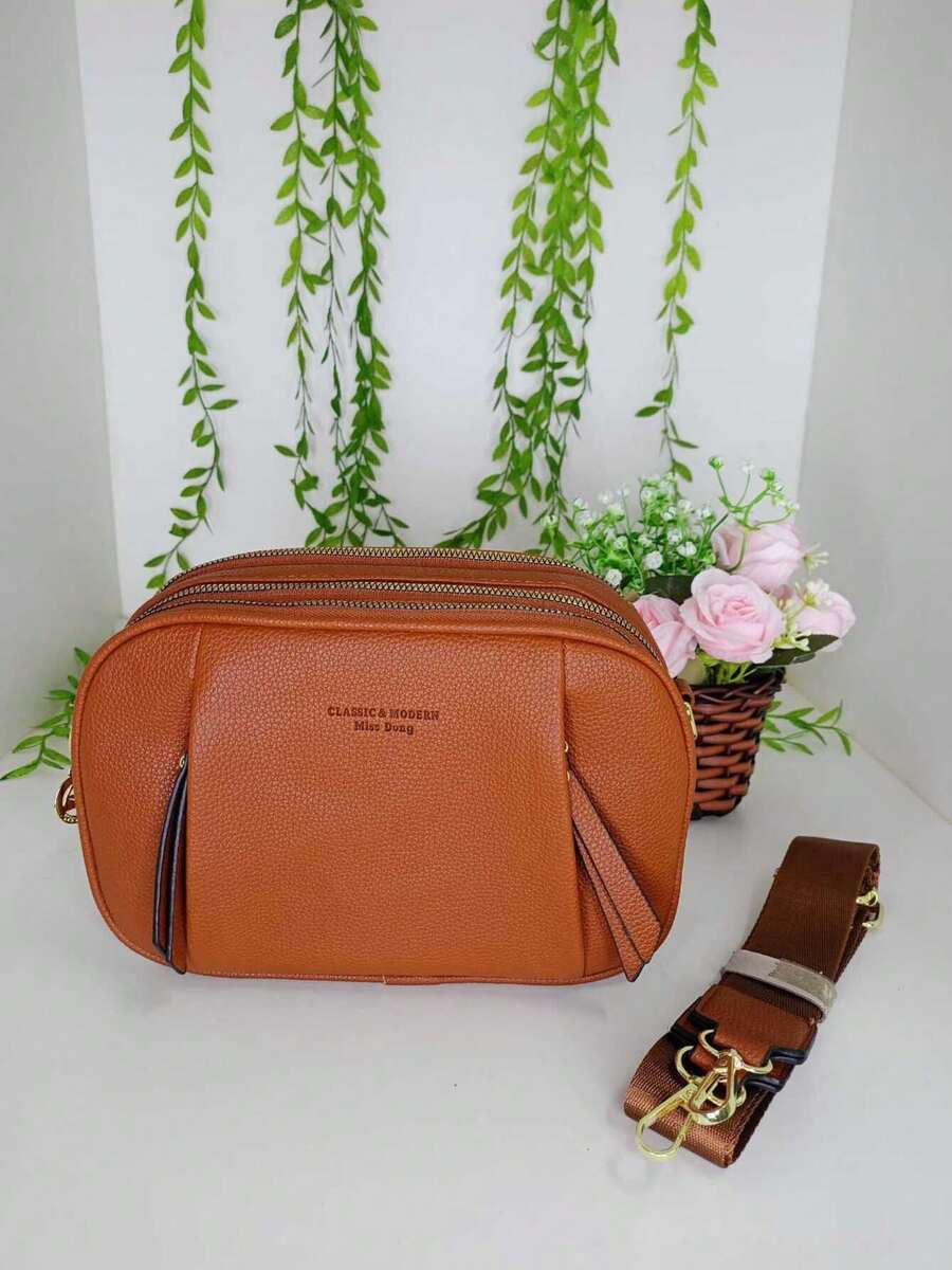 Asaloog Classic Women's Crossbody Bag Ref: D C-644 - Lạc đà - Xem 1