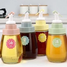 2个装油瓶嘴，厨房压油器，塑料油瓶盖，油壶塞 - 彩色 - 查看 1