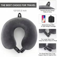 Reise-Nackenkissen, bestes Memory-Foam-Flugzeugkissen für die Kopfstütze, weiches verstellbares Kissen für Flugzeug, Auto und Zuhause