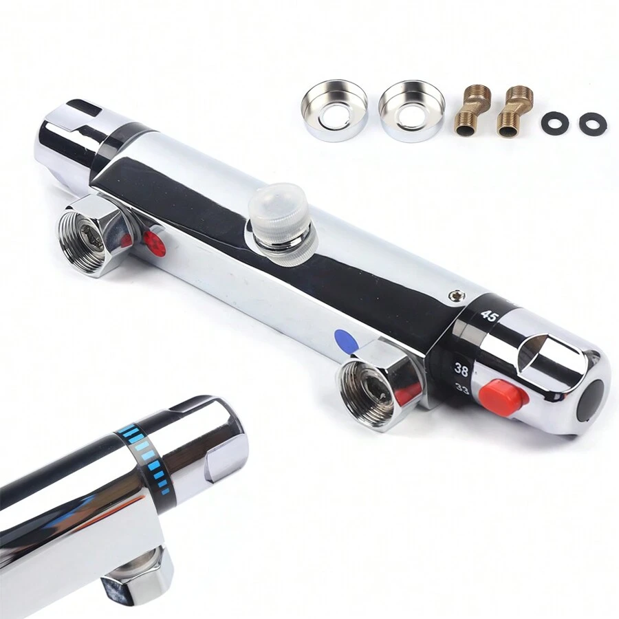 eusmeyusnt Grifos para bañera - Plateado - Ver 1