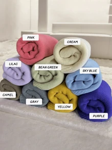 1 pieza Manta de punto personalizada con texto bordado, manta de tela de punto suave y transpirable con nombre personalizado para regalo de aniversario, cumpleaños y baby shower - 80*100cm - Ver 9
