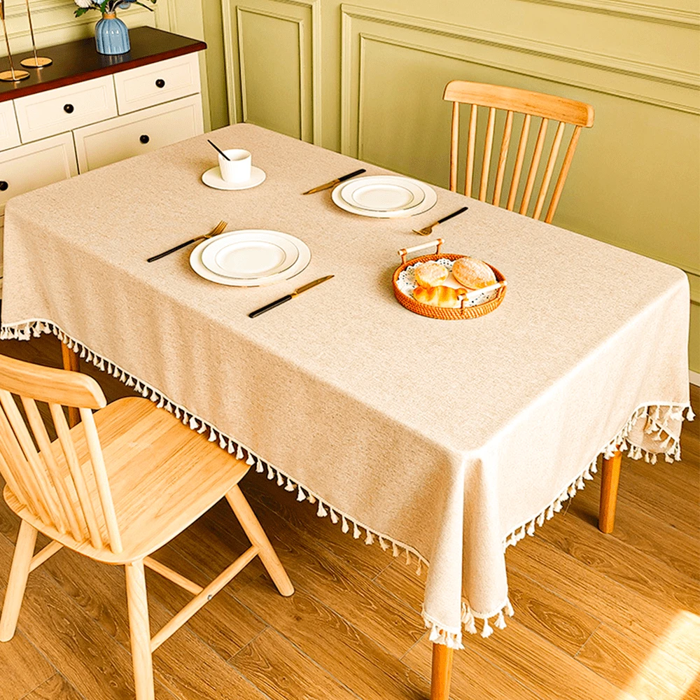 1pc Polyester & Linen Blend Natural Color Vintage Style Tassel