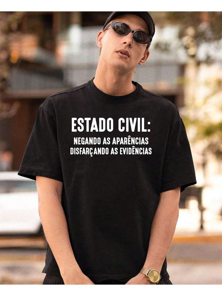 Funny T-Shirt Music Meme Evidence Marital Status Funny Phrase - màu đen - Xem 1