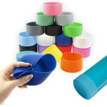 Bottle Protector Silicone Base Accessory To Protect Bottle - Cam 8cm - Xem 1