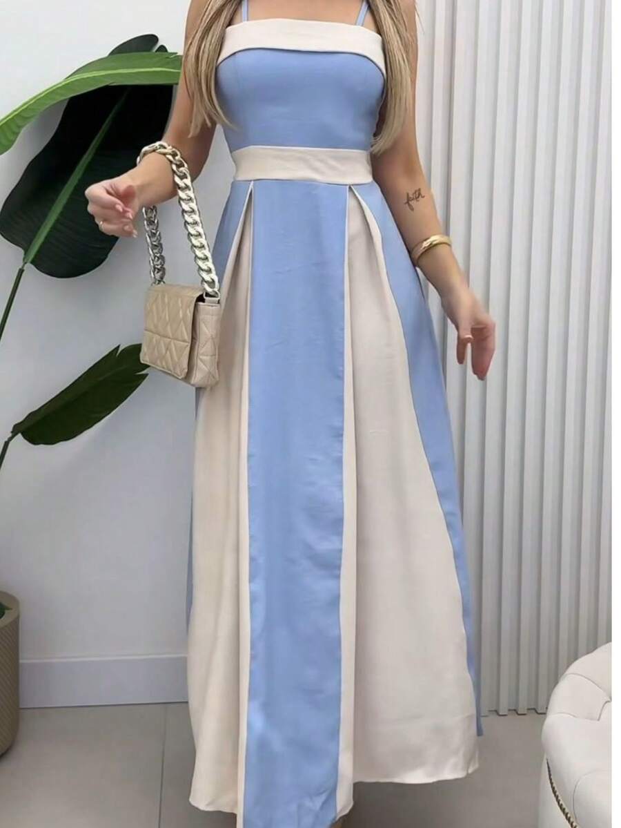 Dandara Women's Long Summer Midi Dress - 淺藍色 - 查看 1