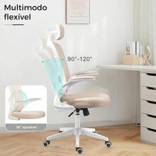Ergonomic Office Chair - 黃色 - 查看 3