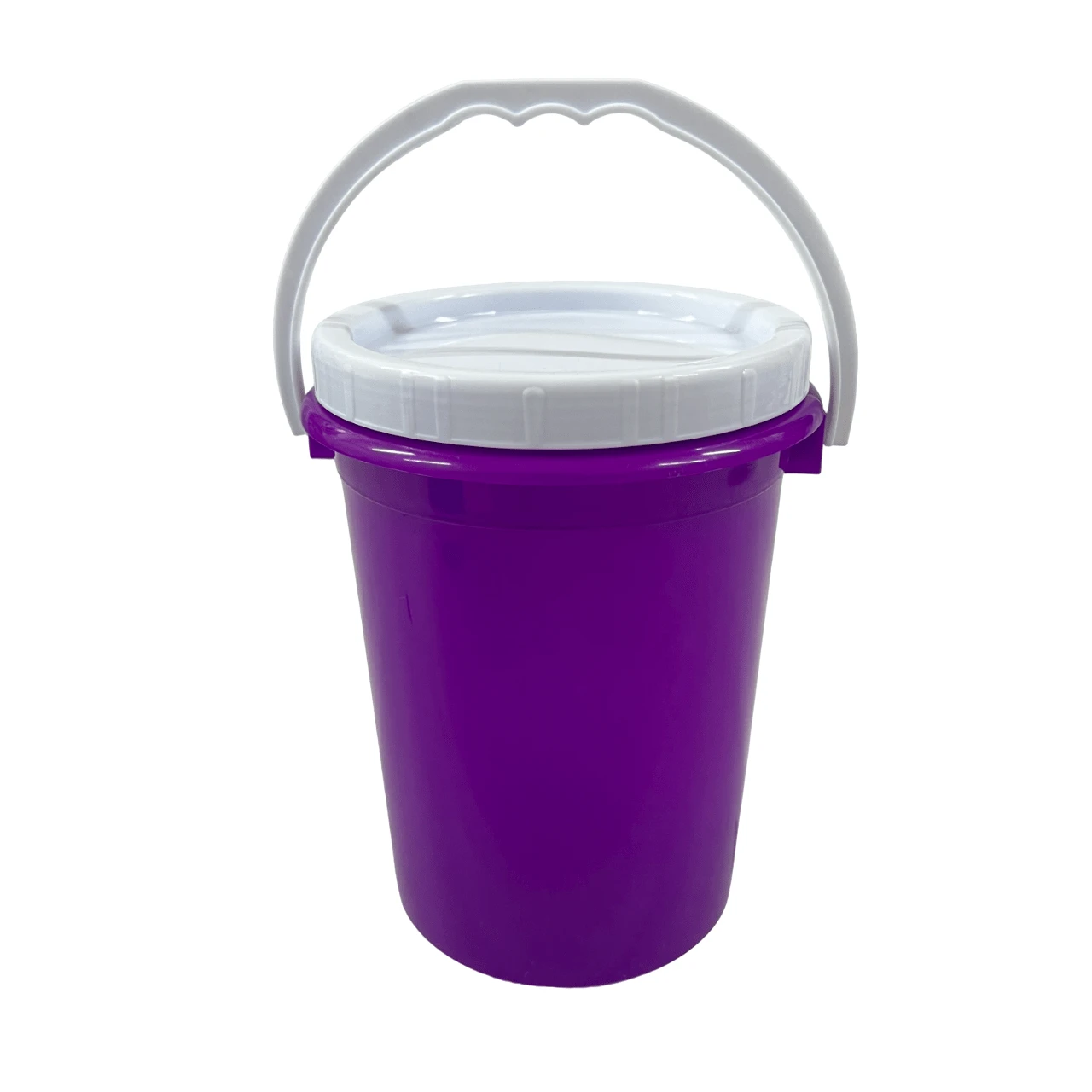 Plastic Storage Jar With Lid And Sturdy Handle 1 Liter - 紫色 - 查看 1