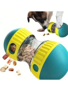 1 件互动狗狗拼图玩具 - 可调节零食分配器、慢速喂食器、智商刺激器、无聊克星、食物拼图球，适合忙碌的狗狗和小狗 - 彩色 - 查看 2