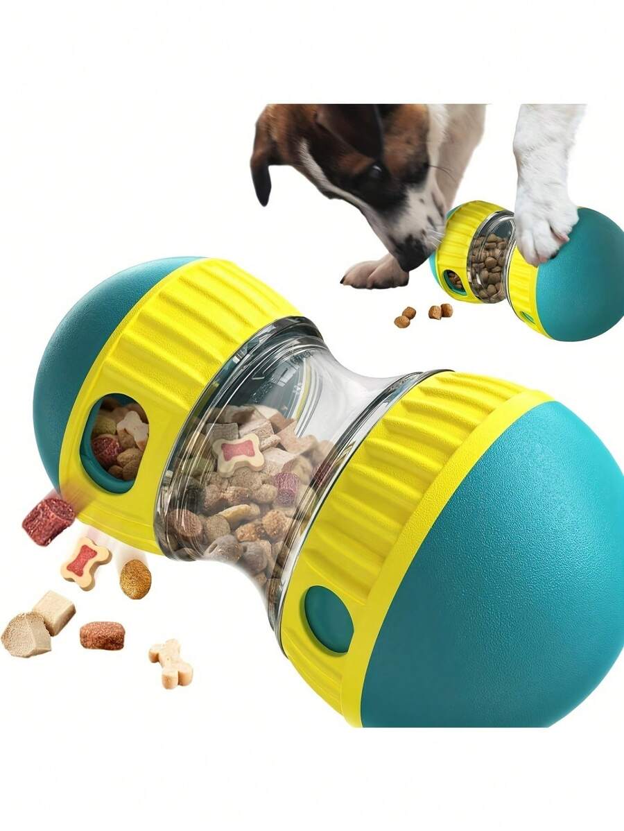1 件互动狗狗拼图玩具 - 可调节零食分配器、慢速喂食器、智商刺激器、无聊克星、食物拼图球，适合忙碌的狗狗和小狗