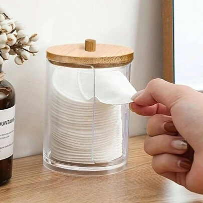 1 caixa de maquiagem transparente, para férias na praia, coleção de banheiro, coleção de quarto, grande capacidade