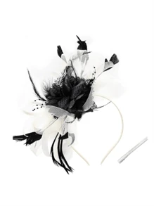 1 件女士迷人帽子 精美茶会帽子 2024 优雅 1950 年代肯塔基德比帽子 羽毛发夹 新娘婚礼派对 鸟笼面纱头饰 花朵 1920 年代赛马头饰 复古帽子 50 年代服装帽子 黑色面纱 葬礼 1940 年代礼服 维多利亚帽 药盒帽 女士配饰 女孩生日 母亲节 万圣节 圣诞节礼物