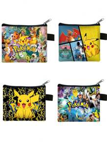 Children's Coin Purse Student Polyester Card Holder Simple Fashion Coin Square Storage Bag - Multicolor - View 2