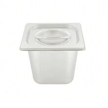 1/6 Stainless Steel Insert With Lid 6.5 Cm - Grey - View 3