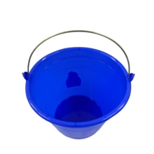 Cubeta Balde De Plástico 10 Litros Con Asa: Para Limpieza - Azul - Ver 2